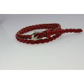 Red woman's braided belt